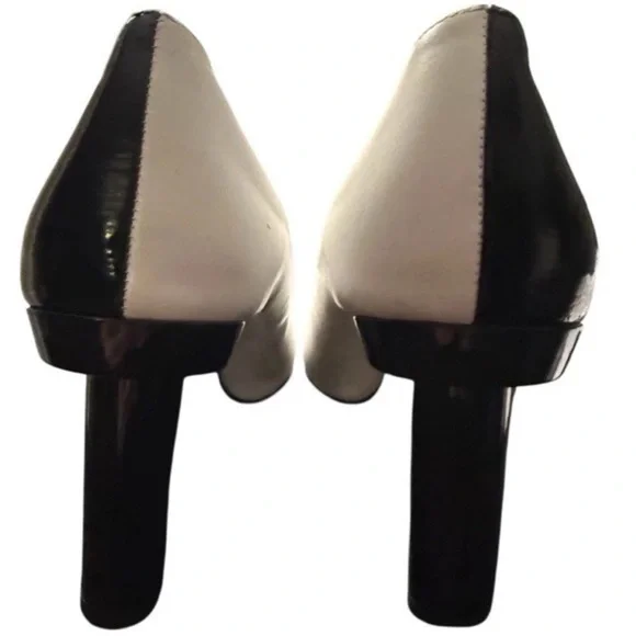 Tibi Zuri Two Tone Black/White Heels Size 39 - Picture 6 of 9